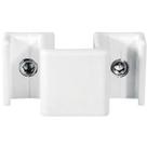 Contra Fecho Concha/Fechadura Lateral Gold Con382 Branco 2 Peças