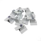 Contra Fecho Fechadura Central Con-410 Zamak C/10 Branco Contra Fecho Fechadura Central Con-410 Zamak C/10 Branco