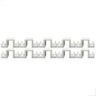 Contra Fecho Lateral Gold importado Con-383 Branco C/ 10un