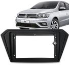 contra frente moldura para multimidia dvd e mp5 9 polegadas 2 din pra carro automotivo vw gol saveiro e voyage g7 e g8 preto fosco