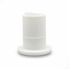 Contra Trinco Capuchinho AL1038 Com Furo 10mm Branco 2Uni