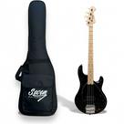 ContraBaixo Seven SBM 47 4 Cordas BK Preto Com Bag