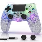 Controlador CHENGDAO para PS4 sem fio com luz RGB branca