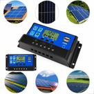 Controlador De Carga Painel Solar 30a 12v e 24v 2 Usb