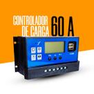 Controlador De Carga Para Painel Solar 60A Usb 12/24V Pwm
