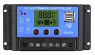 Controlador de Carga Solar 20A LCD 12V/24V C/ Usb C/ Ajustes Controlador de Carga Solar 20A LCD 12V/24V C/ Usb C/ Ajustes