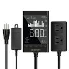 Controlador de CO2 Monitor de saída inteligente AC Infinity com 2 plugues