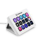 Controlador de estúdio Elgato Stream Deck MK.2 branco com 15 teclas macro