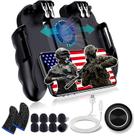 Controlador de jogos móvel GAMR+ 4 Trigger com suporte de ventilador de resfriamento