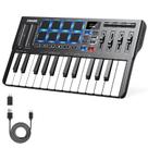 Controlador de Teclado MIDI Donner DMK25 Pro - 25 Mini Teclas