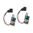 Controlador De Velocidade De Motor DC Ajustável (2 Peças) 6V 12V 24V 3A 80W PWM Com Chave Reversível