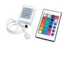 Controlador Fita Led Rgb 5050 3528 Controle Remoto 24 Teclas