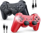 Controlador Inalámbrico OKHAHA Paquete de 2 para PS3 Playstation 3