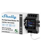 Controlador inteligente de tampa dupla/obturador Shelly Pro com medidor de energia