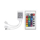 Controlador LED RGB 12V 4 Pinos Com Mudança De Cor E Caixa Receptora De Controle Remoto De 24 Teclas