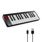 Controlador MIDI Donner N25 25 Teclas Portátil Sensível à Velocidade Pitch Bend Modulação Conexão USB Compatível com DAWs