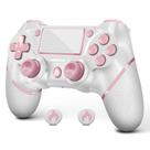 Controlador sem fio AceGamer V2 para PS4 com alça antiderrapante rosa