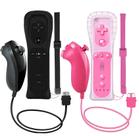 Controlador sem fio e Nunchuck para Wii/Wii U - pacote com 2