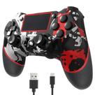 Controlador sem fio SZYUYU para PS4 com conector de áudio de 3,5 mm - branco