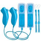 Controladores Wii Motion Plus Paquete de 2 con Nunchuks TechKen