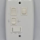Controle 4x2 Ventilador De Teto Com Capacitor 110v 127v 2 Interruptores Controle 4x2 Ventilador De Teto Com Capacitor 110v 127v 2 Interruptores