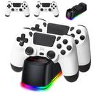 Controle + Base Carregadora para PS4 AROEVEIB, Kit com 2 Unidades Controle + Base Carregadora para PS4 AROEVEIB, Kit com 2 Unidades