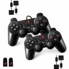 Controle com fio Digital Dynasty para PS2, kit com 2 unidades, vibração dupla Controle com fio Digital Dynasty para PS2, kit com 2 unidades, vibração dupla
