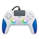 Controle com fio Kamylorus para PS5 e PC com RGB, turbo e vibração Controle com fio Kamylorus para PS5 e PC com RGB, turbo e vibração