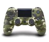 Controle Compatível Para Ps4 Sem Fio Camuflado Joystick Ps4 PC Camuflado Gamer Verde