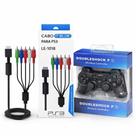 Controle Compatível Ps3 Wireless Bluetooth Preto + Cabo Componente