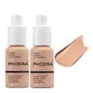 Controle de óleo fosco Foundation PHOERA 30 ml, cobertura total, 24 horas