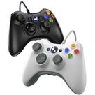 Controle Gamrombo Xbox 360 com fio, vibração dupla, kit com 2 unidades