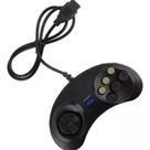 Controle Joystick Retrô com Fio 6 Botões Manete Clássico para Console Antigo Plug and Play