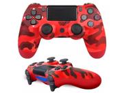 Controle Manete Gamer Ps4playstation4 Sem Fio Vermelho Camuflado