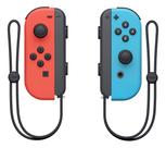 Controle Nintendo Switch JoyCon, Esquerdo e Direito,Versátil, Azul Neon e Vermelho Neon