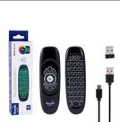 Controle Para Smart TV C120 Air Mouse Com Mini Teclado Sem Fio E Função Rato Aéreo Original 2.4G