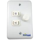 Controle para Ventilador de Teto com Chave Liga e Desliga para Lâmpada Bivolt - 80340 - MULTICRAFT Controle para Ventilador de Teto com Chave Liga e Desliga para Lâmpada Bivolt - 80340 - MULTICRAFT
