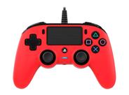 Controle para Vídeo Game NACON Compacto com Fio, Vermelho, Vibração