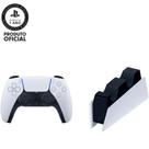 Controle PS 5 Dualsense Branco + Base De Carregamento Sony