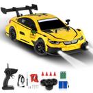 Controle remoto 4WD RC Drift Car PANKQQ escala 1:16 40 km/h amarelo