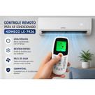 Controle Remoto Ar Condicionado Komeco LE7436 ZH KZ01 com LCD Iluminado