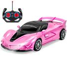 Controle remoto Car Bloolilies 1:18 rosa com faróis Controle remoto Car Bloolilies 1:18 rosa com faróis