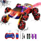 Controle remoto Car Terucle 8WD com spray e luz fria vermelho-azul