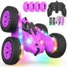 Controle remoto Car Terucle Stunt RC Car 4WD para crianças roxo