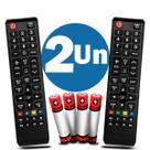 Controle Remoto Compatível com Samsung TV Modo Futebol Kit Com 2 Unidades