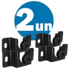 Controle Remoto Compatível com Suporte Fixo Universal para TV 13 a 70 Polegada Aço Carbono Kit 2