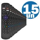 Controle Remoto Compatível Com Tv Aoc Netflix GloboPlay Dazn Kit Com 15