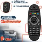 Controle Remoto compatível com TV Philips LCD Led e 2 Pilhas Palito Incluso