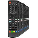 Controle Remoto Compatível com Tv Smart Lcd Kit Controle Para Tv Smart Led 10 Unidades