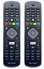 Controle Remoto Compatível com TVPhilips Smart Netflix, 2 Unidades